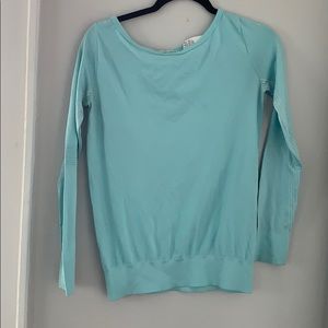 Long Sleeve Nike Dri-Fit Shirt in Light Blue